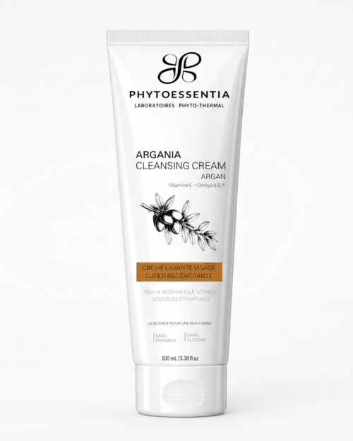 argania cleansing cream – crème lavante visage super régénérante – 100 ml