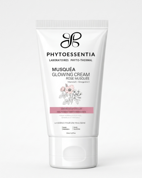 musquéa glowing cream – crème coup d’éclat hautement raffermissante – 50 ml