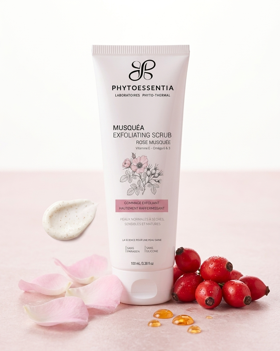 musquéa exfoliating scrub – gommage exfoliant hautement raffermissant – 100 ml musquéa exfoliating scrub – gommage exfoliant hautement raffermissant – 100 ml