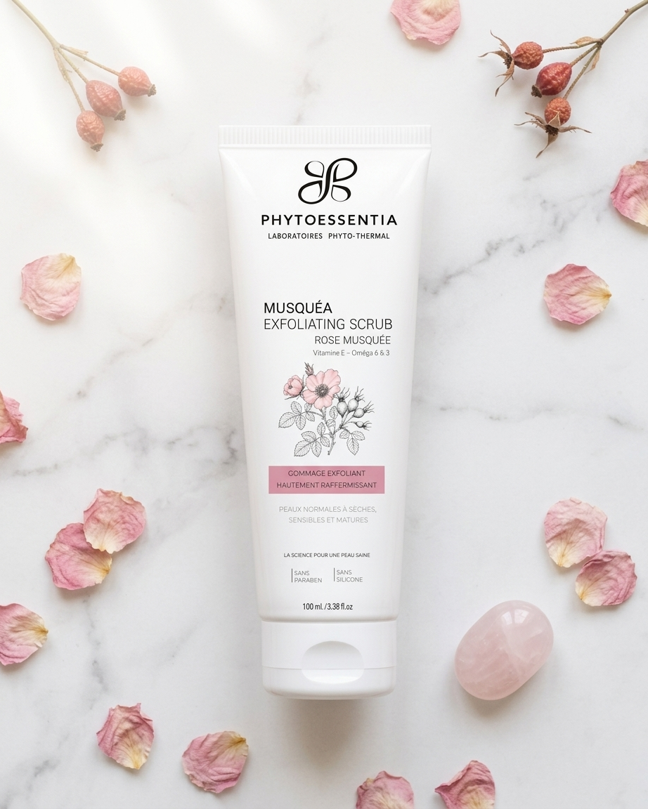 musquéa exfoliating scrub – gommage exfoliant hautement raffermissant – 100 ml musquéa exfoliating scrub – gommage exfoliant hautement raffermissant – 100 ml