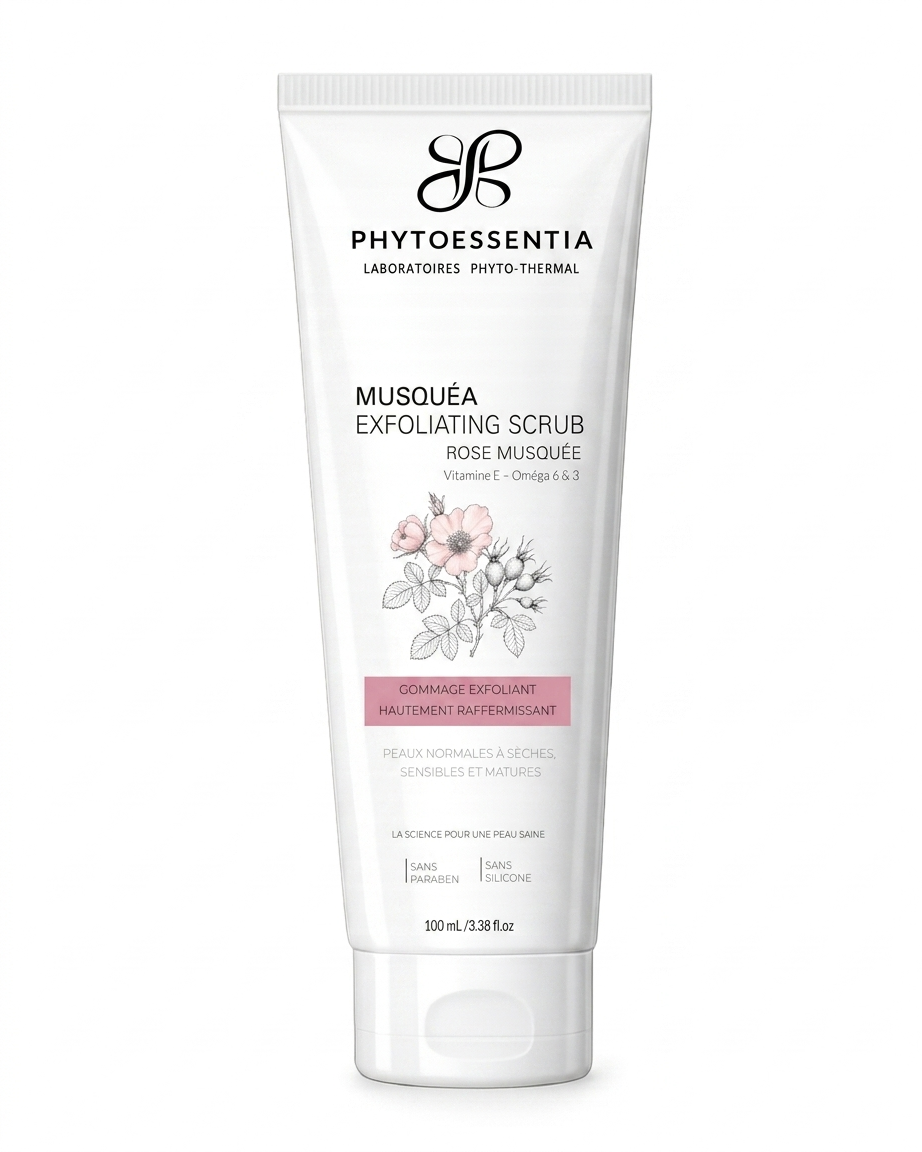 musquéa exfoliating scrub – gommage exfoliant hautement raffermissant – 100 ml musquéa exfoliating scrub – gommage exfoliant hautement raffermissant – 100 ml