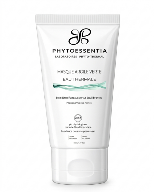 masque à l’argile verte à l’eau thermale – 50 ml