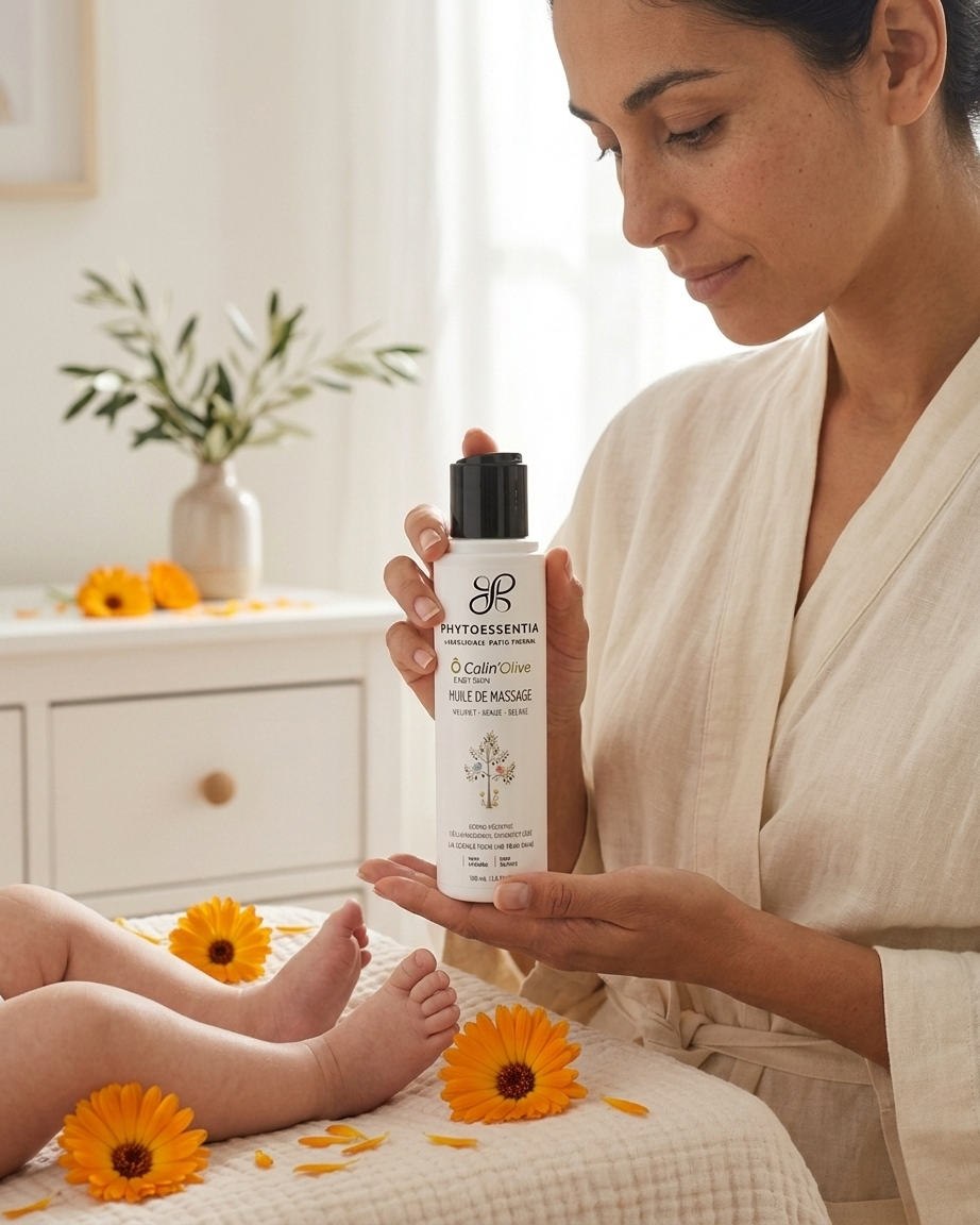 Ô calin’olive – huile de massage baby skin – 100 ml Ô calin’olive – huile de massage baby skin – 100 ml