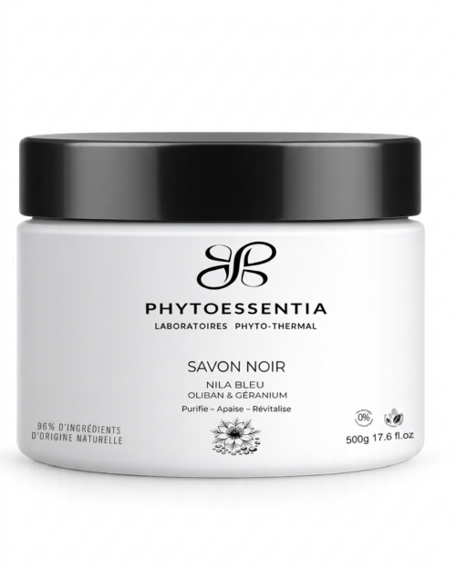 savon noir nila bleu & géranium – 500 g